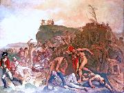 Johann Zoffany Death of Captain Cook oil
